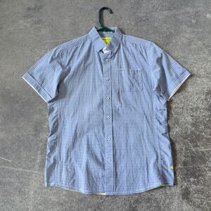 Descendant of Thieves Dres Ladro Limited Shirt Mens M Gray Gingham Button Up